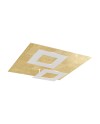 DALIA * PLAFÓN CUADRADO 24W+24W - ORO + BLANCO